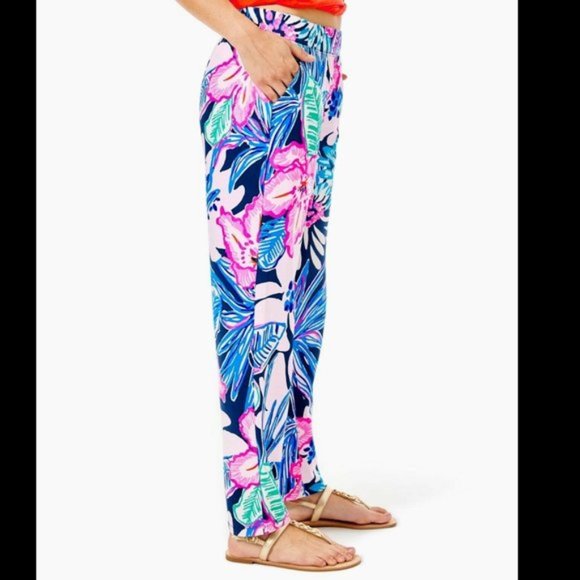 Lilly Pulitzer Pants - Lilly Pulitzer 28" Malani Knit Pant Sugar Mambo XS